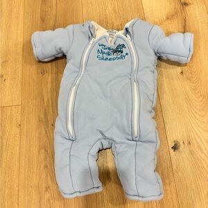 Magic Merlin Baby Sleepsuit- Small Blue